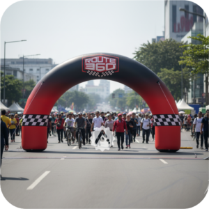 balon gate jakarta untuk event olahraga balon gate start finish jakarta