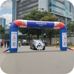 balon gate jakarta untuk event olahraga balon gate start finish jakarta