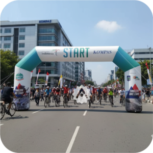 sewa balon gate kompas