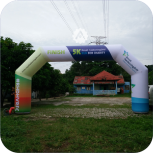 balon gate jakarta untuk event olahraga balon gate start finish jakarta