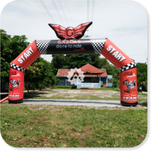 balon gate branding acara komunitas