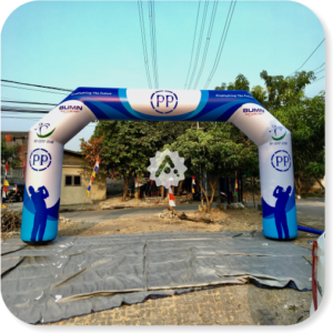 Balon gate start finish Bekasi untuk event marathon