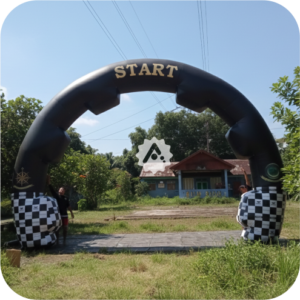 balon gate jakarta untuk event olahraga balon gate start finish jakarta