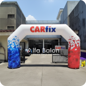 balon gate start finish ukuran 4 x 6 meter untuk lomba lari, sepeda, dan event komunitas