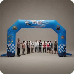 balon gate start finish ukuran 4 x 6 meter untuk lomba lari, sepeda, dan event komunitas