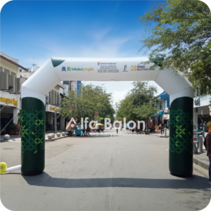 balon gate start finish ukuran 4 x 6 meter untuk lomba lari, sepeda, dan event komunitas