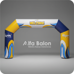balon gate start finish ukuran 4 x 6 meter untuk lomba lari, sepeda, dan event komunitas