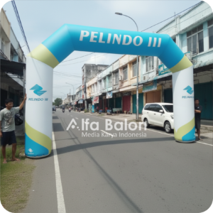 balon gate start finish ukuran 4 x 6 meter untuk lomba lari, sepeda, dan event komunitas