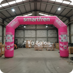 balon gate start finish ukuran 4 x 6 meter untuk lomba lari, sepeda, dan event komunitas