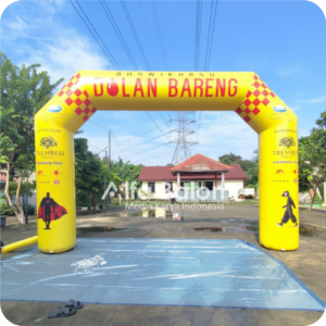 balon gate start finish ukuran 4 x 6 meter untuk lomba lari, sepeda, dan event komunitas