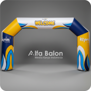 balon gate start finish ukuran 4 x 6 meter untuk lomba lari, sepeda, dan event komunitas