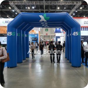 balon gate start finish ukuran 4 x 6 meter untuk lomba lari, sepeda, dan event komunitas